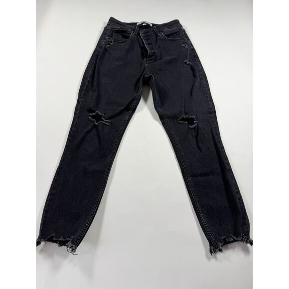 Abercrombie & Fitch Women’s Black Distressed Skinny Jeans 28 / 6 Short – High - Picture 1 of 9